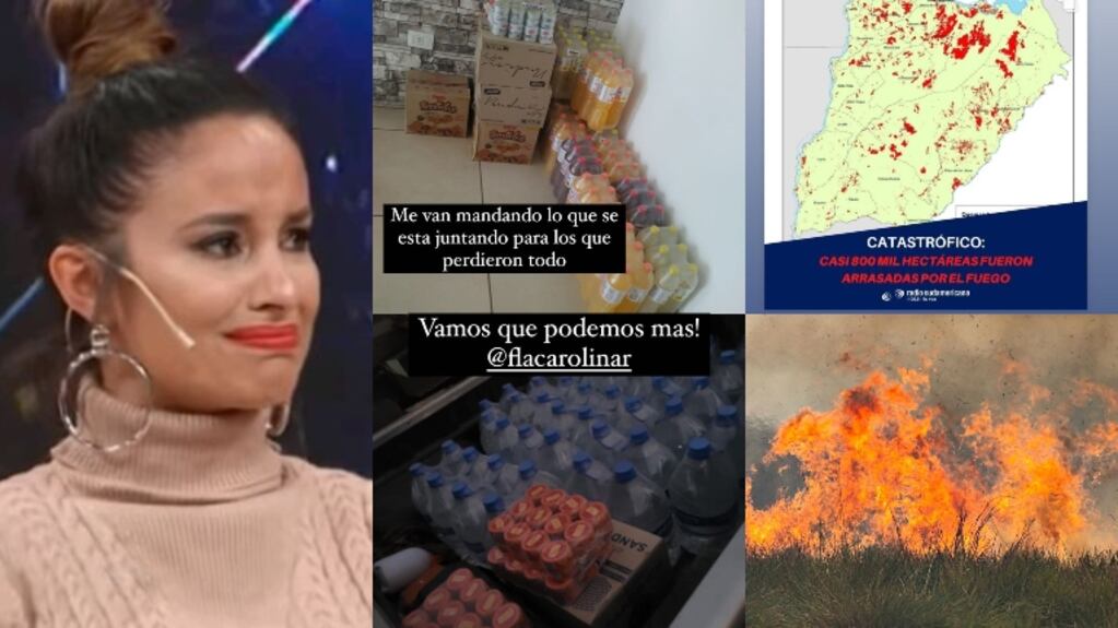 Lourdes Sánchez, angustiada por los terribles incendios en su Corrientes natal y el pedido de ayuda a sus seguidores