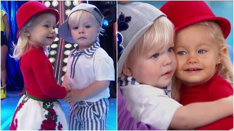 Los hijos de Flavio Mendoza y Luciana Salazar, cómplices y de la mano en el Súper Bailando 