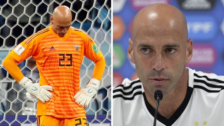Wilfredo Caballero rompió el silencio tras el error que derivó en el primero gol de Croacia