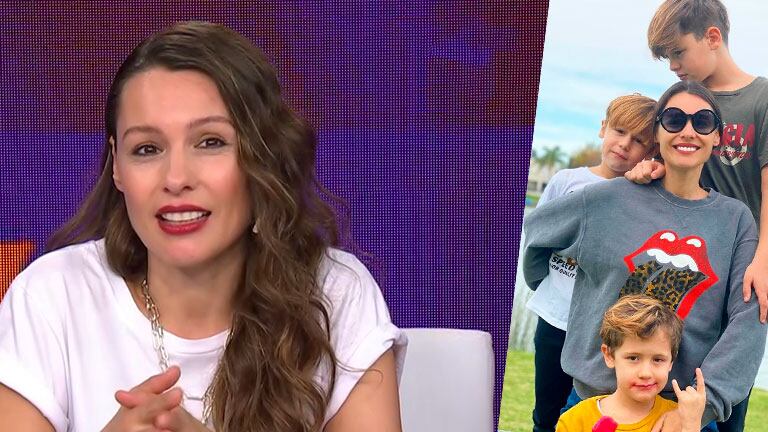Pampita reveló un desopilante hábito que adoptó uno de sus hijos