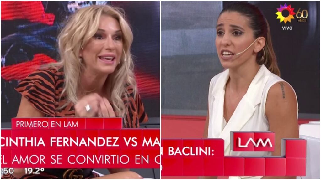 Yanina Latorre, tajante con Cinthia Fernández en medio de su guerra con Baclini