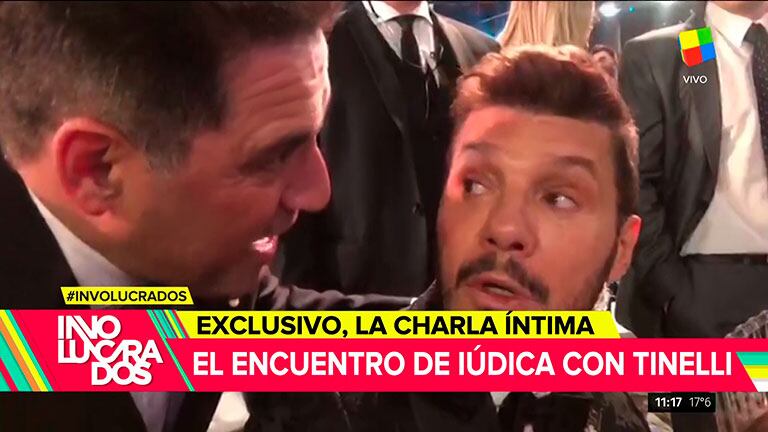 El encuentro de Marcelo Tinelli y Mariano Iúdica en el Martín Fierro 2019, tras años de fría distancia