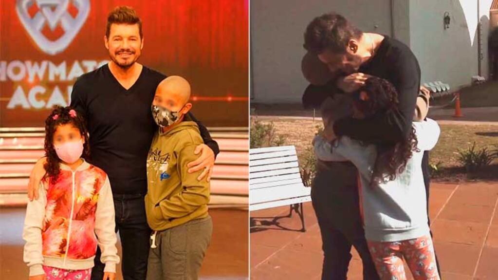 Marcelo Tinelli recibió a dos hermanitos que tenían el sueño de conocerlo