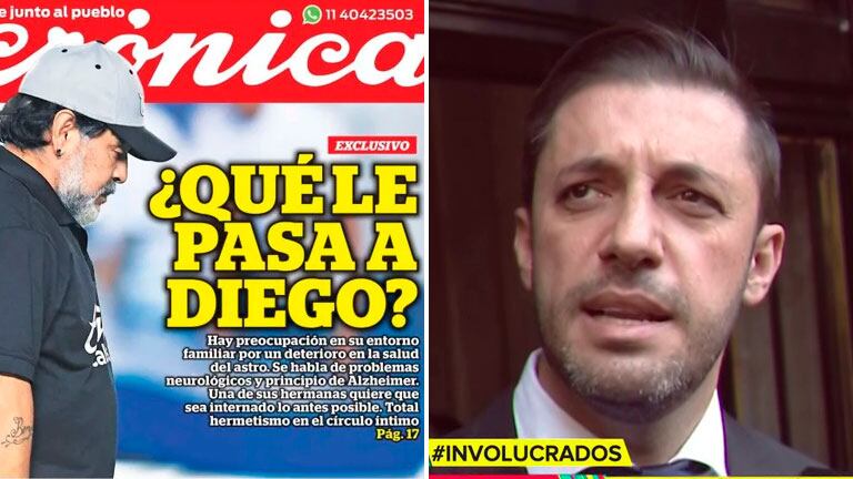 Matías Morla salió al cruce de la versión del diario Crónica respecto de que Diego Maradona tendría principio de Mal de Alzheimer