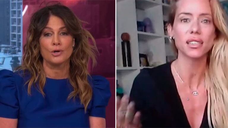 Irónico cruce de Andrea Campbell a Nicole Neumann en Nosotros a la Mañana, tras su teoría sobre el consumo de carne y el cáncer