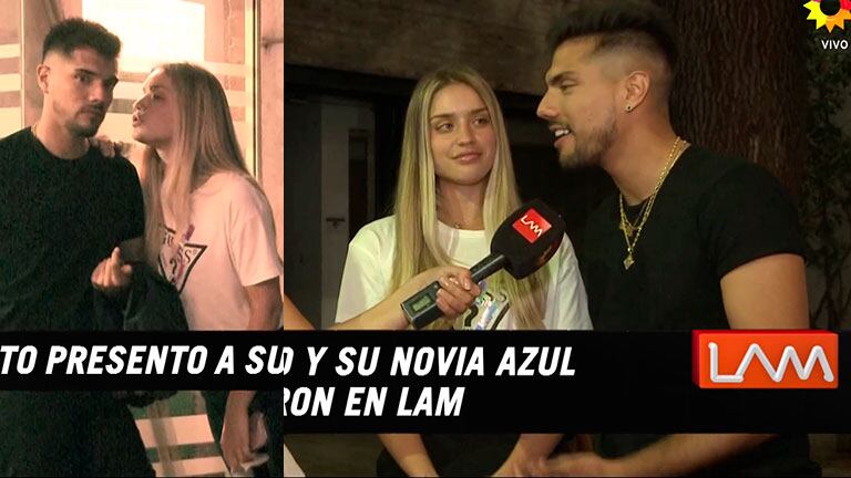La primera nota de Tyago Griffo con su novia, Azul