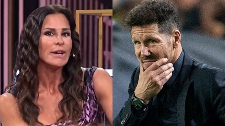 El llamado de Carolina Baldini al Cholo Simeone antes de encontrarse en el casamiento de su hijo