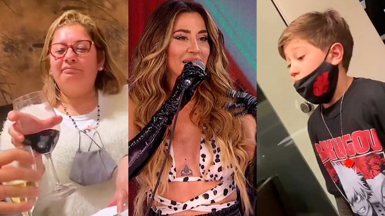Jimena Barón mandó al frente a la niñera de Momo ante un berrinche de su hijo: "Está ocupada María, ¿no ves que está tomando?"