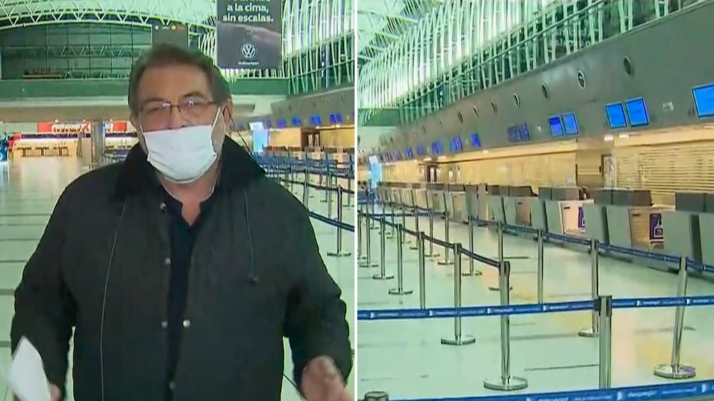 Norberto Dupesso se quebró al mostrar la desolación del Aeropuerto de Ezeiza: “Nunca me pasó esto, jamás lo imaginé”