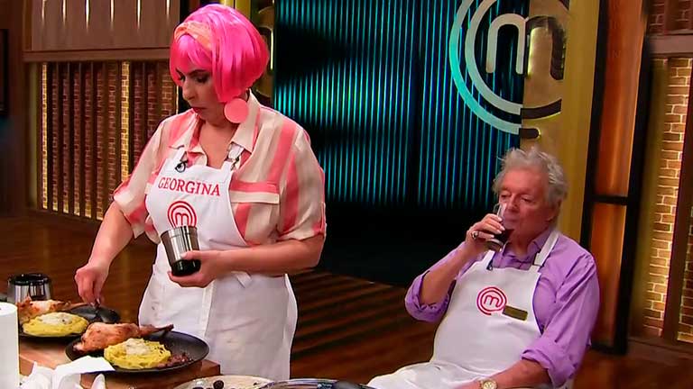 Georgina Barbarossa quejó del desempeño de Pepe Cibrián en MasterChef Celebrity