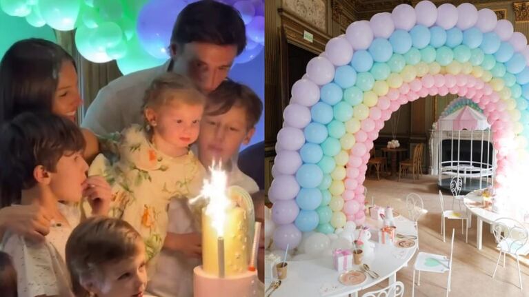 La súper fiesta "cinco estrellas" de cumpleaños de la hija de Pampita