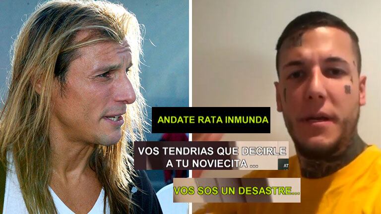 ¡Gritos e insultos! El video de la violenta pelea de Claudio Paul Caniggia con su hijo Alex