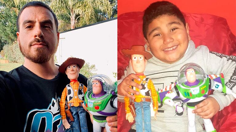 Fede Bal sorprendió a un niño que cumplió años con fantásticos juguetes