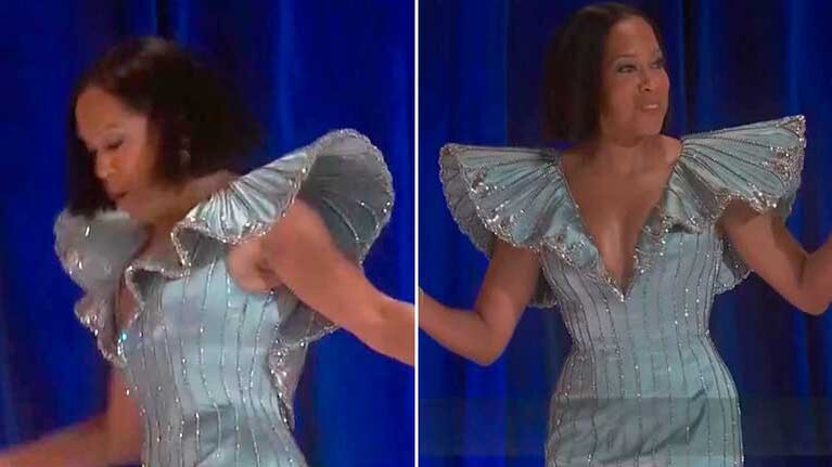 El blooper en vivo de Regina King en los Premios Oscar 2021
