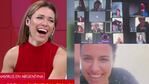 Mariana Brey mostró el festejo de cumpleaños en cuarentena que hizo en Zoom