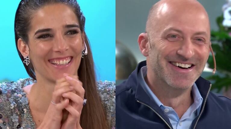 Juana Viale sonrojó al biólogo Estanislao Bachrach en vivo: "¿Te puedo decir 'Estani'?"
