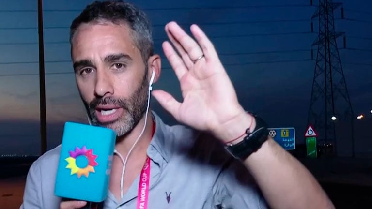 El Pollo Álvarez volvió a vivir un momento de censura en pleno aire durante la cobertura del Mundial Qatar 2022