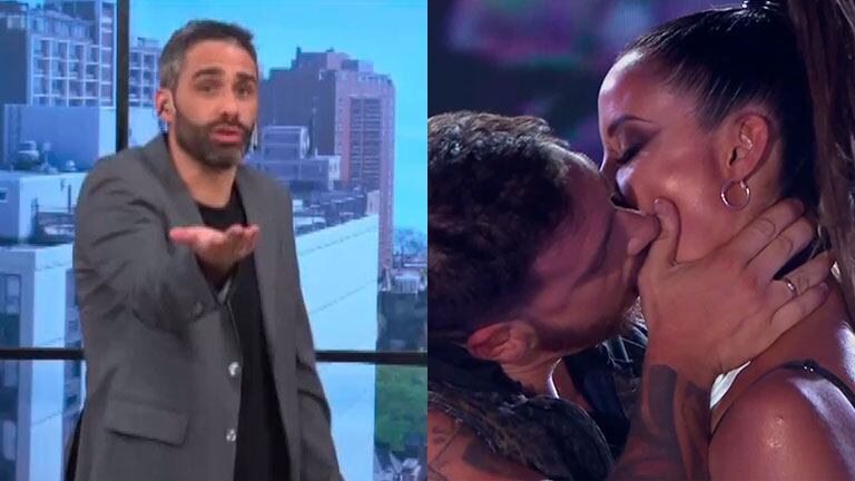 El Pollo Álvarez criticó el súper beso de Fede Bal y Lourdes Sánchez en ShowMatch