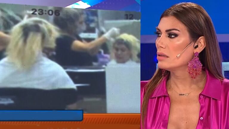 Se filtró una foto de Wanda Nara en la peluquería tras un problema con su tintura