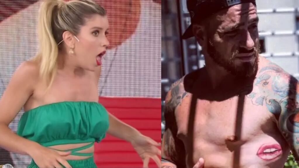 La palabra de Laurita Fernández sobre cuál fue su reacción al ver el tatuaje que se hizo Fede Bal de su boca: "Le dije estás loco"