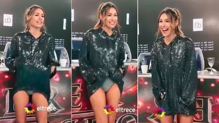 El blooper fashion de Pampita al mostrar su sensual look para el Súper Bailando