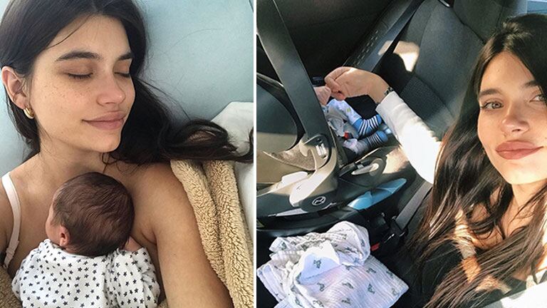 El tierno video de Eva De Dominici con su bebé recién nacido, Cairo