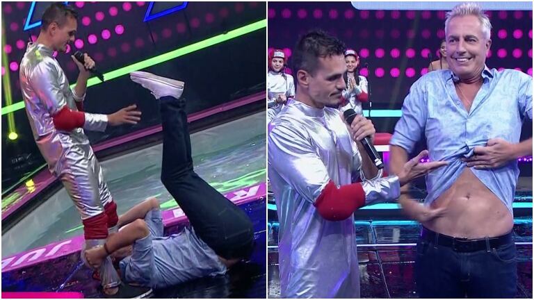El divertido momento de Christian Sancho con Marley en El muro infernal: le enseñó a hacer abdominales y se vieron los resultados en vivo