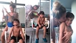 Jimena Barón compartió el desopilante video de cómo le cortó el pelo a su hijo