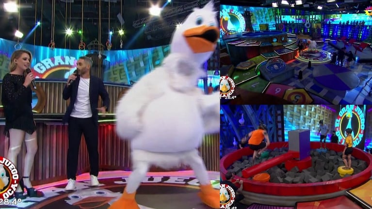 Así arrancó El Gran Juego de la Oca con El Pollo Álvarez y La Chepi