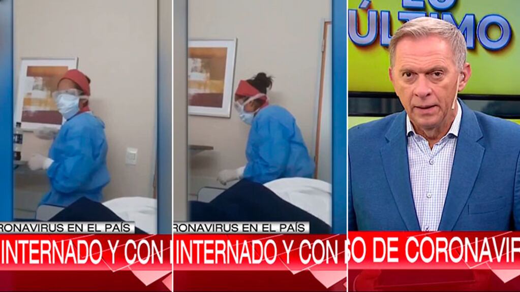 El video que publicó el paciente argentino con coronavirus desde su estricta cuarentena en una clínica privada