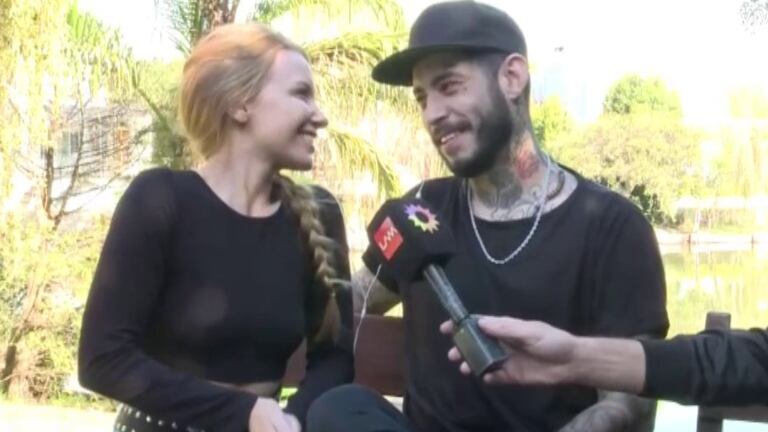 La aclaración de la novia de Ulises Bueno sobre el tatuaje que el músico tiene en su parte mas íntima: "La idea es ir poniendo corazoncitos con los hijos"