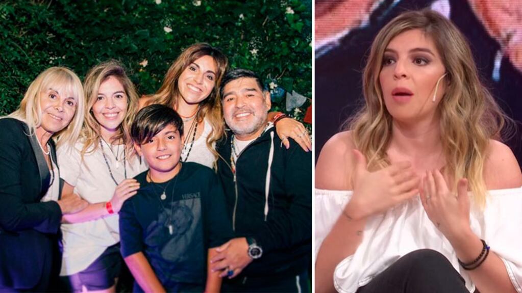 Dalma Maradona reveló los entretelones del cordial encuentro entre Diego y Claudia Villafañe