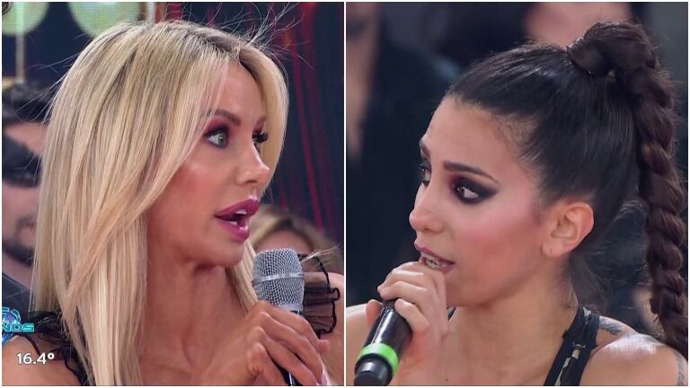 Luciana Salazar se cruzó con Cinthia Fernández en el Súper Bailando