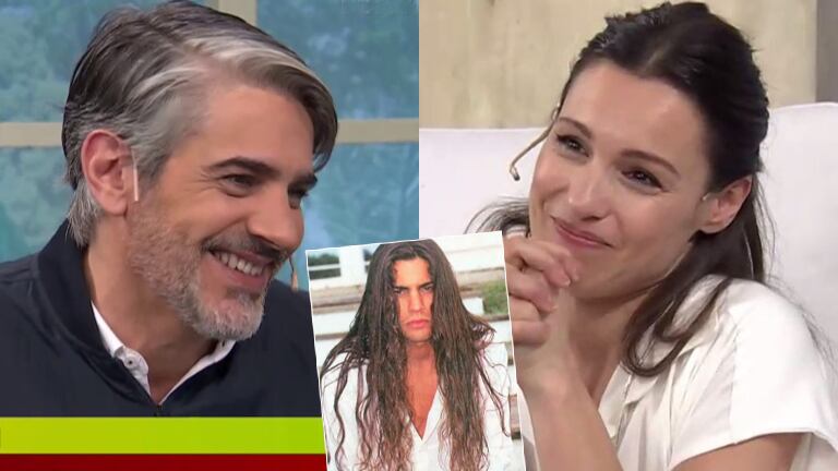 Pampita elogió a Pablo Echarri por su recordado look de pelo largo de sus comienzos: "Era muy sexy"