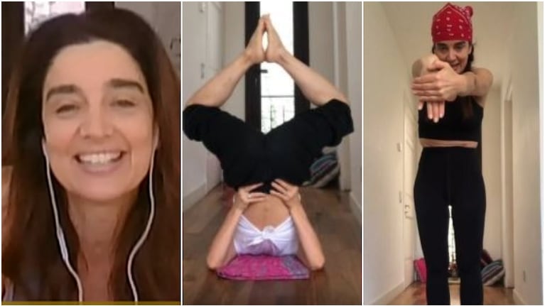 Verónica Varano habló en La jaula de la moda de las clases de yoga que dicta a través de sus redes