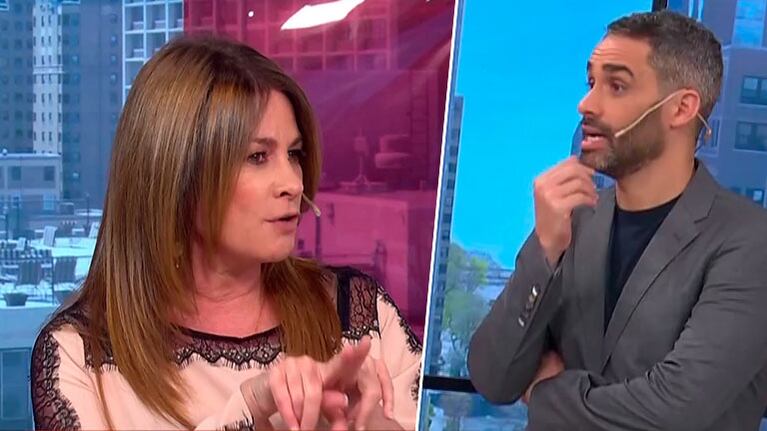 La incómoda pregunta de Andrea Campbell al Pollo Álvarez en Nosotros a la Mañana 