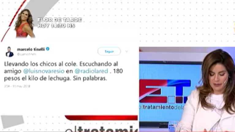 Cruce entre Marcelo Tinelli y Dolores Mitre por el precio de la lechuga