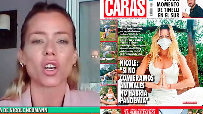 Nicole Neumann defendió su tapa de Caras sobre la pandemia