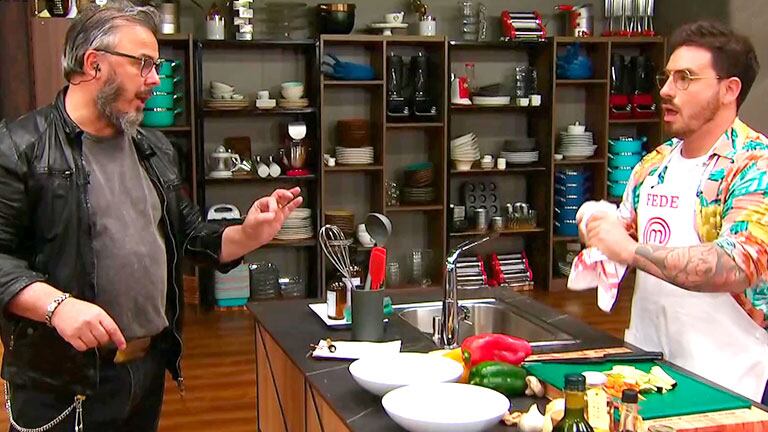 Donato de Santis encontró a Fede Bal en una situación complicada en MasterChef Celebrity