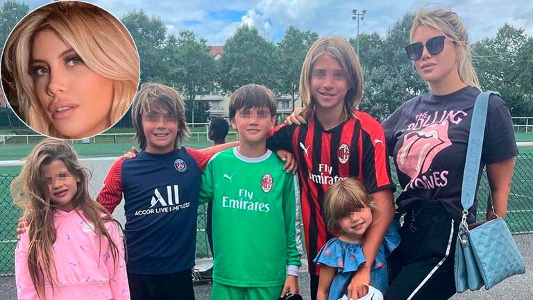 Wanda Nara blanqueó el malestar de sus hijos luego del escándalo con China Suárez y Mauro Icardi