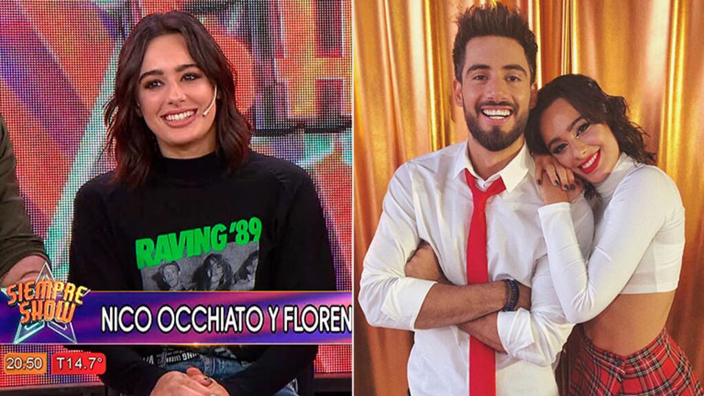 Florencia Peña, la bailarina de Nico Occhiato, y la posibilidad de un romance: “Nos la pasamos ensayando; hay laburo”