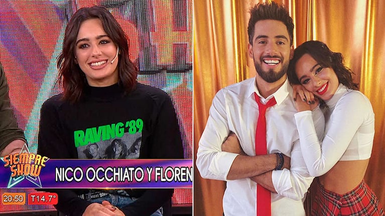 Florencia Peña, la bailarina de Nico Occhiato, y la posibilidad de un romance: “Nos la pasamos ensayando; hay laburo”