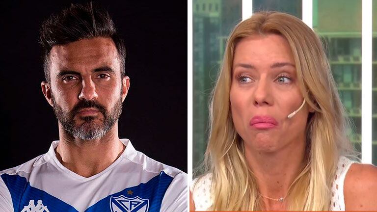 Nicole Neumann bromeó por las camisetas de fútbol que le entregó a Fabián Cubero