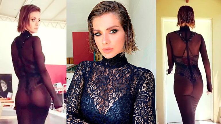 China Suárez, súper sexy con un vestido a pura transparencia: “Entrando a ver la colección 2020”