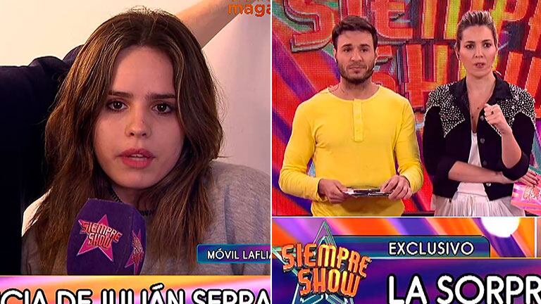 Tenso cruce al aire de Sofi Morandi con Tomás Dente