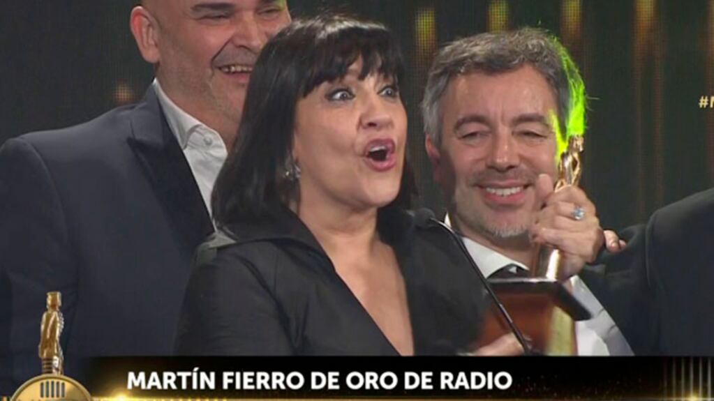 La Negra Vernaci ganó el Oro en los Martín Fierro de Radio 2019: "Era hora de que le tocara a una mujer, estoy muy feliz"