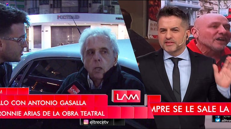 La desagradable frase de Antonio Gasalla a un notero: "Qué vida vacía debés tener"