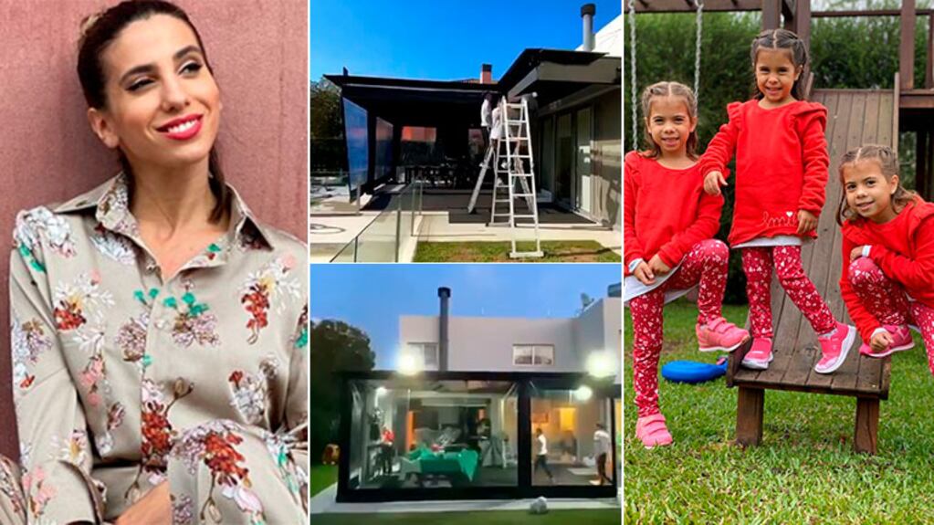 ¡No tendrán frío! Cinthia Fernández remodeló el parque de su casa para disfrutarlo en invierno