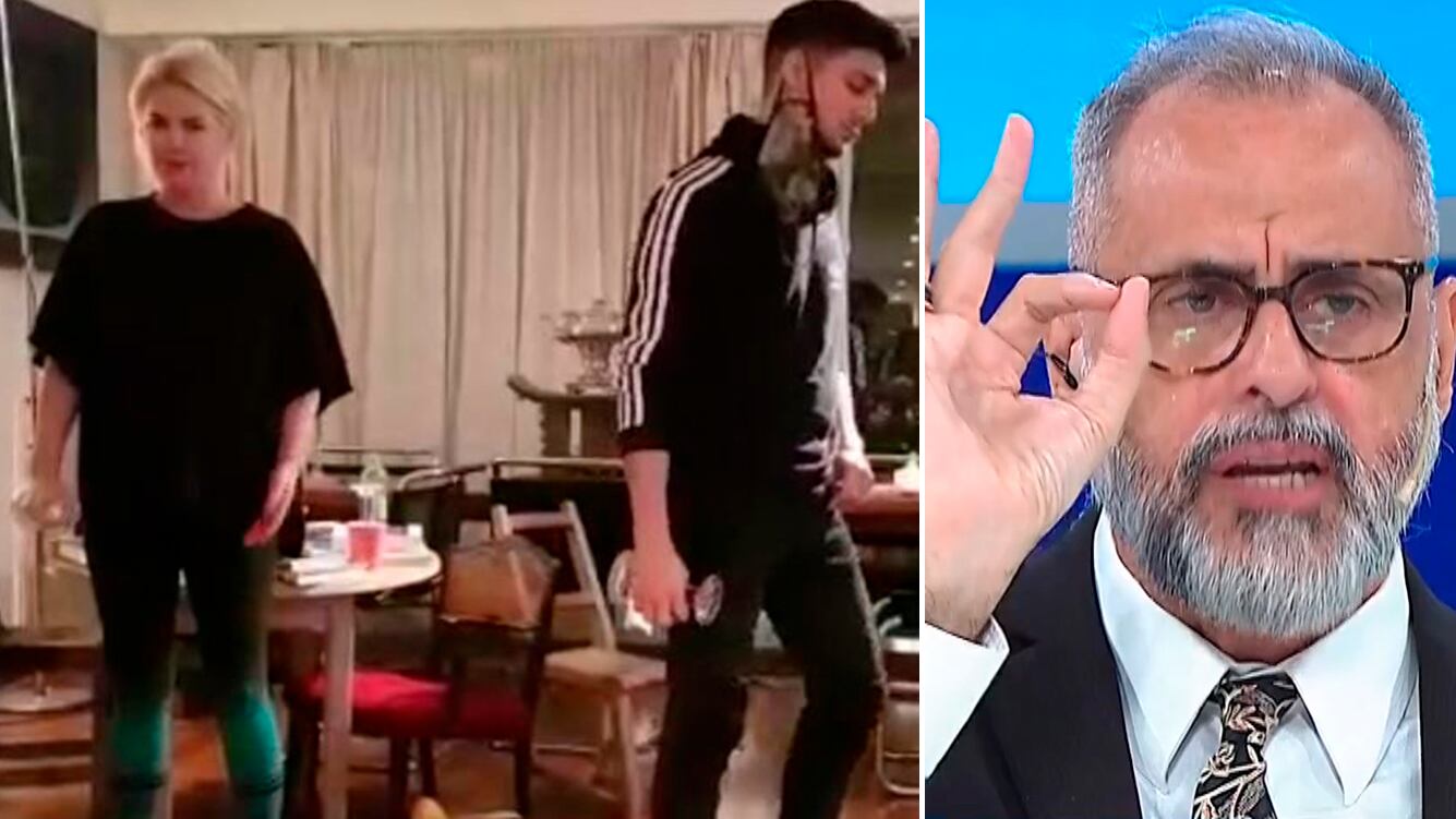 ¡Documento polémico! Las imágenes de Esmeralda Mitre ensayando en su casa con su partenaire