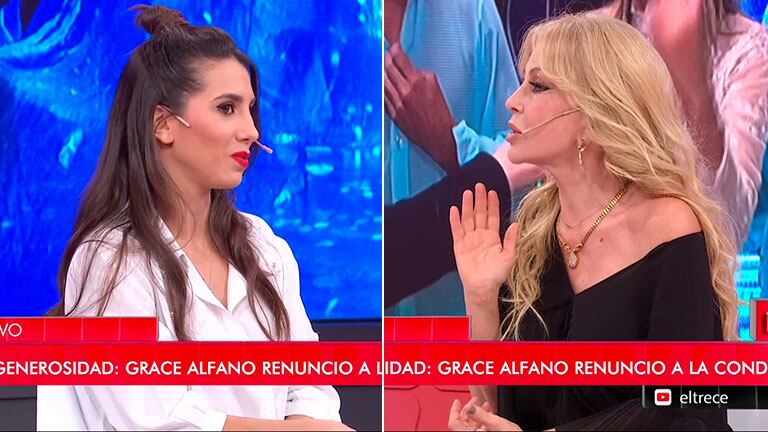 Graciela Alfano, contra Cinthia Fernández en LAM: "No quiero que me dirija la palabra"